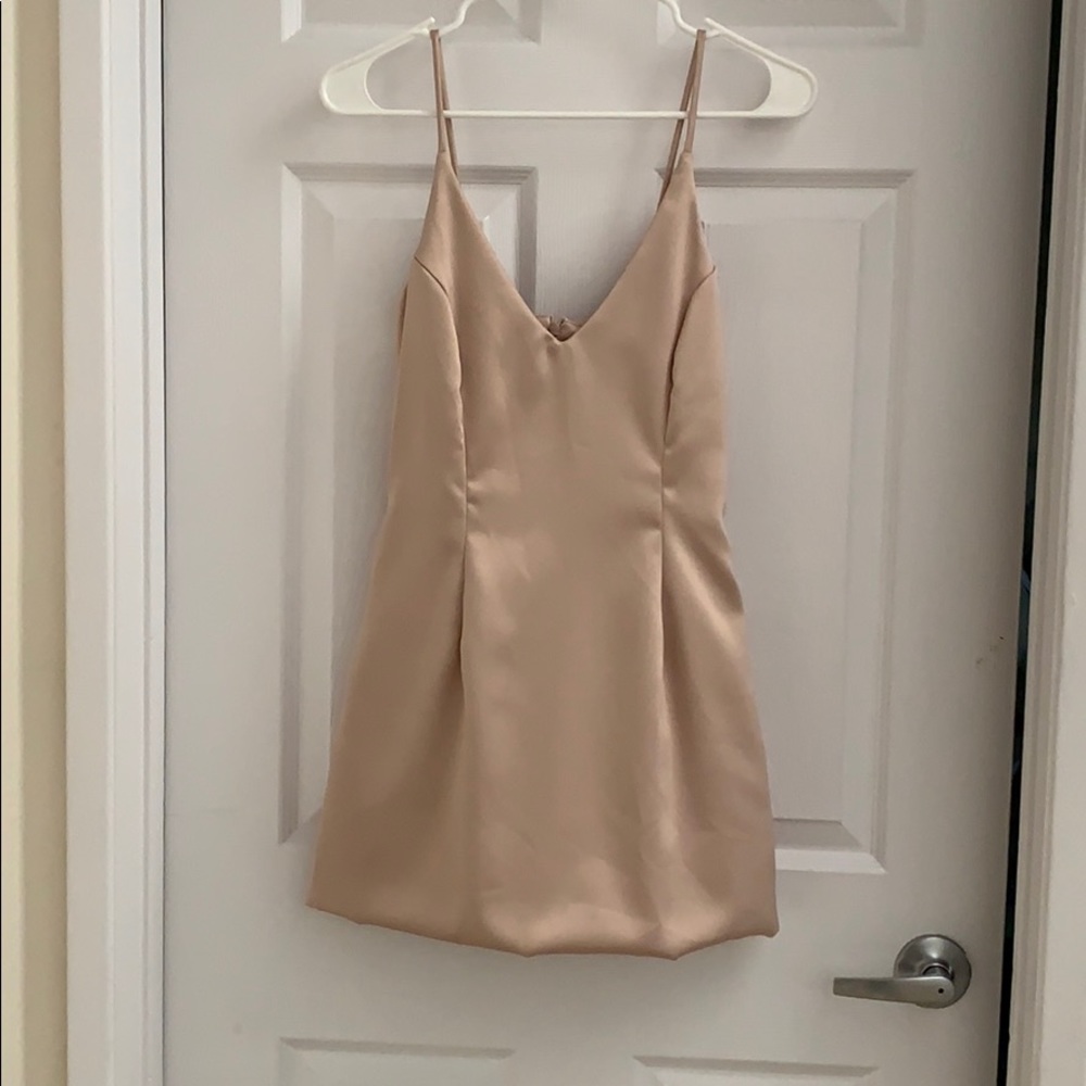 Champagne mini dress
